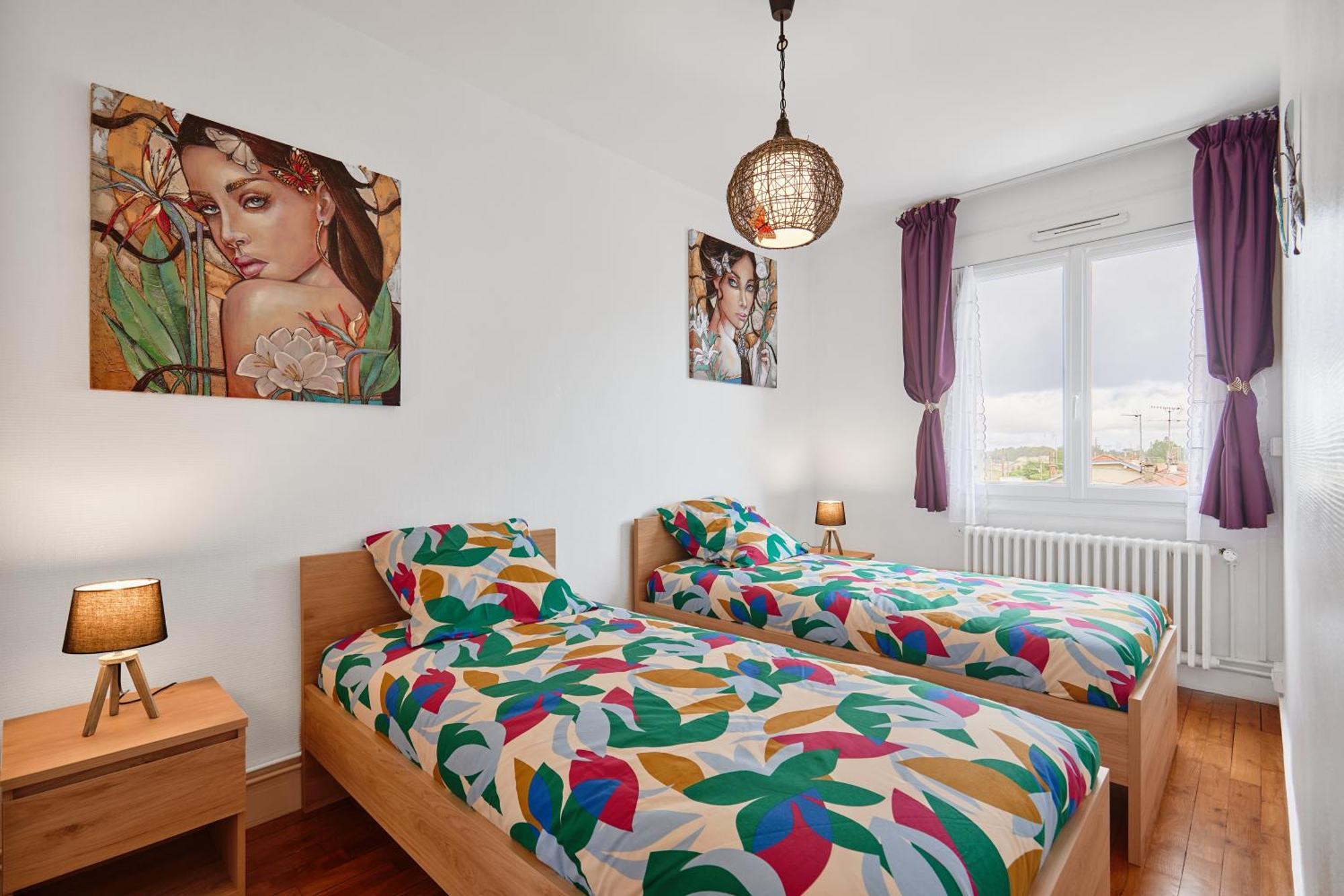 Les Hirondelles - 2 Chambres, 3 Lits, Climatisation Et Balcon Bourg-en-Bresse Exterior foto